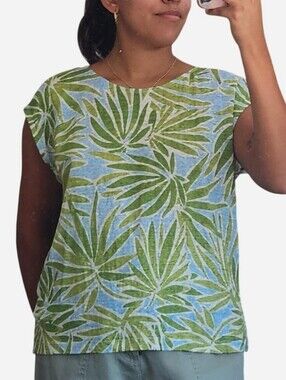 Sigrid Olsen Linen Blouse